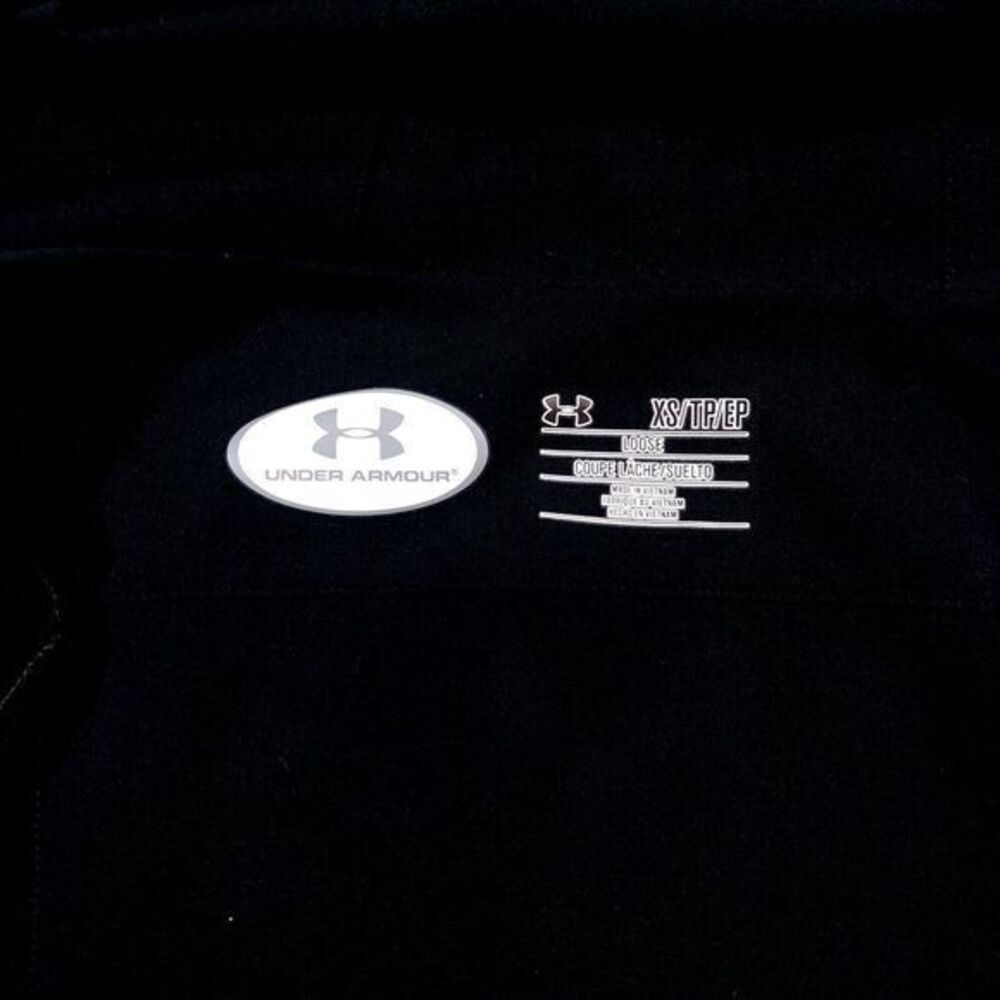 Under Armour‎ Womens XS Transit Wrap Jacket Loose Hooded Full Zip Black Gray - Picture 6 of 11